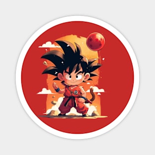 kid goku Magnet